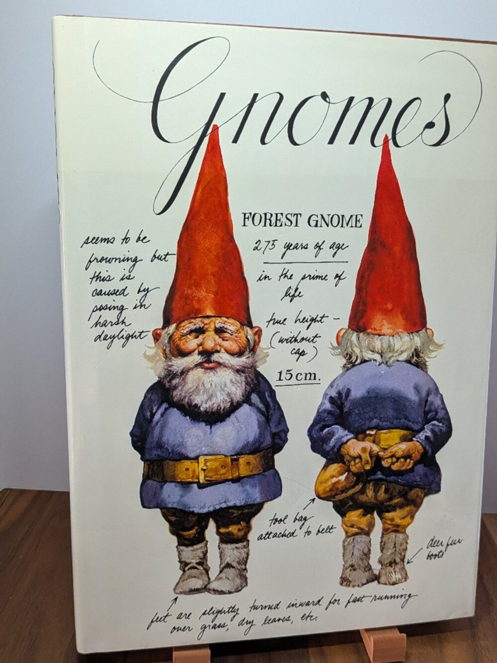 Signed Copy Gnomes Wil Huygen, Rien Poortvliet 1977 Abrams Hardcover, Illustra..
